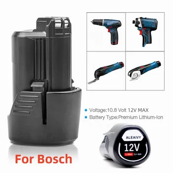 10,8 В 12 В 6000 мАч Аккумулятор для Bosch BAT412A BAT414 BAT411 BAT412 3000 мАч 18650 Литий-ионные Инструментальные Батареи Перезаряжаемая Батарея 12 В