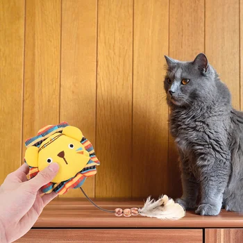 2 шт. игрушки для кошек, товары для домашних животных, забавный милый котенок, плюшевая жевательная резинка для прорезывания зубов