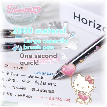 Sanrio 12/36 шт. Гелевая Ручка Kawaii Hello Kitty Новая Суперемкая Мультяшная Высококачественная Студенческая Ручка Для Письма Супер Гладкая Ручка Для Подписи Подарок