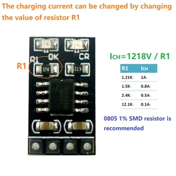 Аккумулятор Dedicated1A 3,2 В 3,6 В Зарядный Модуль LiFePO4 Li Polymer Cell Вход Зарядного Устройства 3,8 В 4,2 В 4,5 В 5 В для ИБП Ebike Car