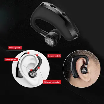 Беспроводные наушники Bluetooth, устанавливаемые в ухо для деловых звонков, шумоподавление, стереосистема Mini Single Earplug EP