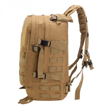 Военная нейлоновая сумка Military 600D с мягкой спинкой, мужская походная сумка для рыбалки, охоты, уличных тактических видов спорта, кемпинга, путешествий, водонепроницаемый рюкзак объемом 40 л