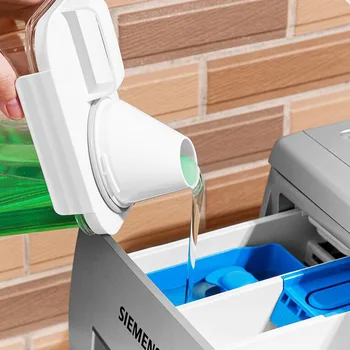 Герметичный дозатор стирального порошка Коробка для хранения порошка Прозрачный контейнер для жидкости для стирального порошка с крышками Банка