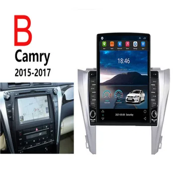 Для Tesla Style 2Din Android 12 Автомагнитола Для TOYOTA Camry 2012-2035 Мультимедийный Видеоплеер GPS Стерео Carplay DSP RDS Камера