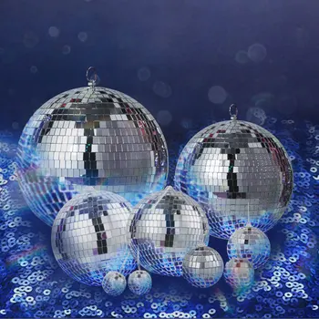Зеркальный шар, свет для дискотеки, домашняя вечеринка, огни ночного клуба, сцена Караоке-бара, фестиваль, Свадьба, Рождественское украшение окна, шар с орнаментом