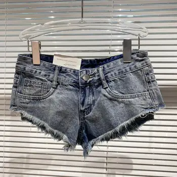Летние женские повседневные джинсовые шорты Хай-стрит Горячие Короткие джинсовые брюки для вечеринок Роскошный дизайн Шорты с тай-дайном Сексуальные шорты