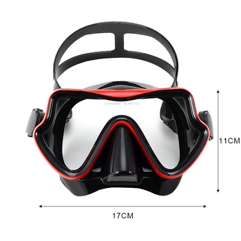 Маски для дайвинга Мужчины Женщины Профессиональная маска для подводного плавания с маской Силиконовая оправа Очки для подводного плавания Водонепроницаемые Очки для плавания
