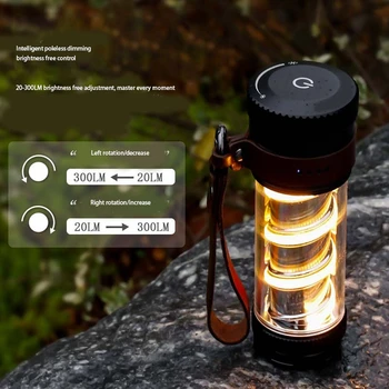 Наружный фонарь для кемпинга USB Перезаряжаемый Аварийный фонарь для кемпинга Аварийный фонарик для пеших прогулок