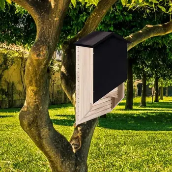 Наружный ящик для летучих мышей, Деревянный Ящик для обитания летучих мышей, Наружный Домик для обитания летучих мышей, деревянный декор, Укрытие и гнездо для
