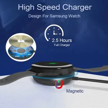 Настольные Смарт-Часы USB Кабель Для Зарядки Pad Аксессуары Магнитное Быстрое Беспроводное Зарядное Устройство Для SamsungGalaxy Watch 3/Active/Активный 2