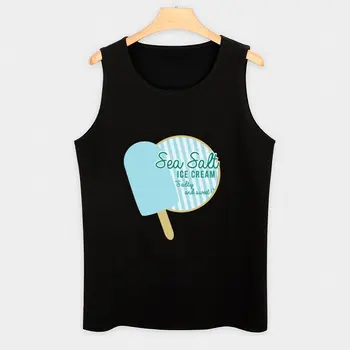 Новая майка с мороженым с морской солью, футболка для фитнеса, мужские жилеты Slam dunk