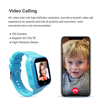 Новые детские смарт-часы 4G для девочек и мальчиков, видеозвонок с полным касанием, Wi-Fi, телефонные часы, камера SOS, отслеживание местоположения, смарт-часы в подарок ребенку