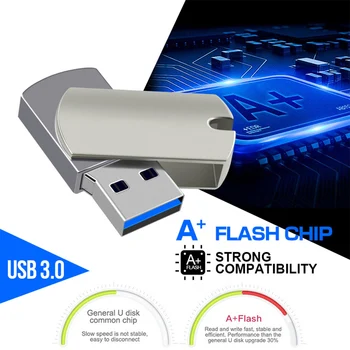 Новый 2023 Флеш-накопитель 16 ТБ Металлический Флешка Usb 3,0 8 ТБ 4 ТБ Cle Usb Флэш-Накопители 2 ТБ Высокоскоростной Портативный SSD Memoria Usb Flash Stick