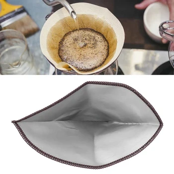 Новый многоразовый фильтр для кофе с конической фильтровальной бумагой ручной промывки