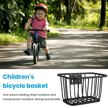 Передняя корзина детского велосипеда Большой емкости, прочная несущая способность, простая установка, Замена корзины для велосипеда, принадлежности для велосипеда