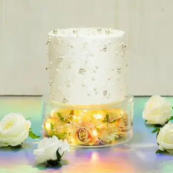 Подставка для торта Акриловый цилиндр Подставка для торта Круглый край торта для декоративного подноса для подачи торта в центре вечеринки по случаю Дня рождения