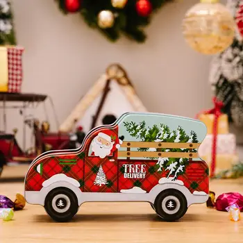 Праздничная коробка конфет Праздничная коробка конфет с мультяшным автомобилем Изысканная Рождественская подарочная упаковка для праздничных украшений на Рождество