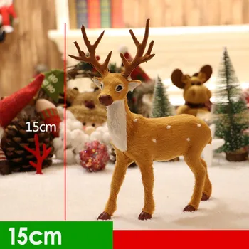 Рождественские украшения украшения из пятнистого оленя плюшевые игрушки украшения из рождественского оленя куклы рождественские украшения