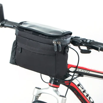 Сумка для велосипедного руля большой емкости Держатель мобильного телефона для горных шоссейных велосипедов, сумка через плечо для скутера