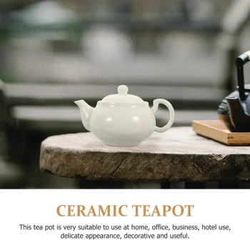 Чайный сервиз В Китайском стиле, Чайник, Белые Чашки, Посуда для кунг-фу, Керамика, Заварочные Чайники для чайной посуды, чайник