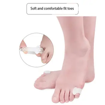 1-5 пар Силиконовых ортопедических изделий для пальцев ног, разделитель для ухода за пальцами ног, Корректор косточки большого пальца стопы, Вальгусная деформация для педикюра