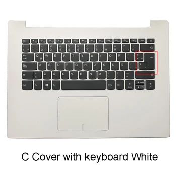 Для Lenovo ideapad 320-14IKB 320-14ISK 320-14IAP 520-14 Подставка для рук ноутбука Верхняя с клавиатурой Нижняя Базовая Крышка Корпус Серый Белый