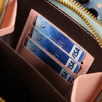 Женские сумки через плечо, кошельки, кошелек для мобильного телефона с сенсорным экраном, сумочка с мягким кожаным ремешком для Samsung iPhone Xiaomi Huawei