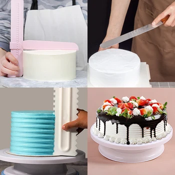 Комбинация костюмов Подставка для поворотного стола для торта Многофункциональные Аксессуары для украшения торта своими руками Кухонные Инструменты для выпечки Набор для торта