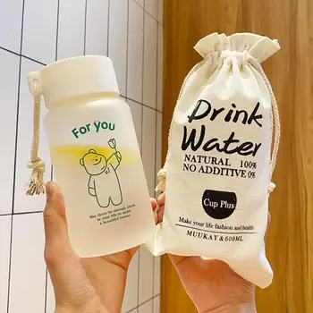 Креативная Матовая Пластиковая Чашка Для Воды Для Детей, Мужчин и Женщин, Портативная Сопутствующая Чашка, Бутылка Для Воды Большой Емкости