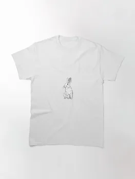 кролик, зайчик, милый, 2023 новая модная футболка для спортивного досуга с коротким рукавом