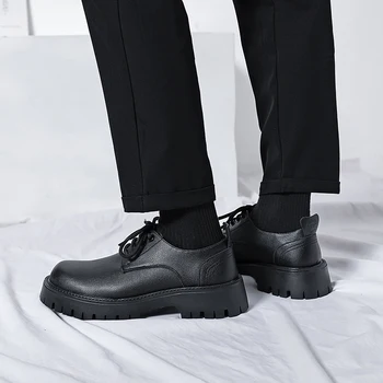 Мужские модельные туфли, Кожаные туфли на шнуровке, мужские официальные туфли для свадебной вечеринки, мужская социальная обувь, мужская обувь