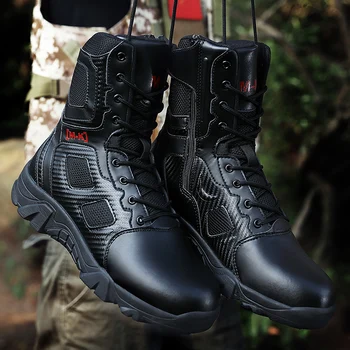 Мужские тактические военные ботинки Force Desert Combat, армейские ботинки с высоким берцем, уличные мужские походные ботинки, ботильоны, Мужская рабочая безопасная обувь