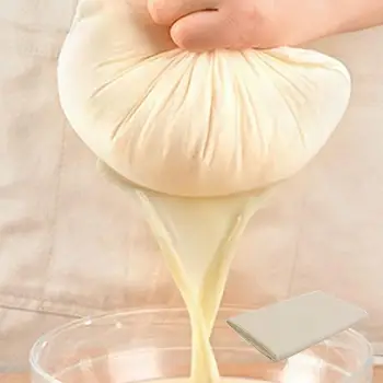 салфетки для сыра 1 шт. Хлопчатобумажная марля многоразового использования для процеживания орехового молока В пакетиках для холодного чая, йогурта, кофе, фильтровальные сита