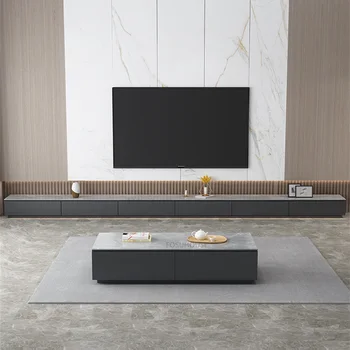 Скандинавский Шифер Подставка для телевизора Мебель для гостиной Шкаф для мебели Бытовой Лак Для выпечки Комбинированный Журнальный столик для телевизора