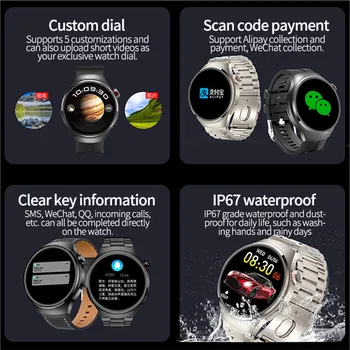 Смарт-часы G7 MAX с пользовательским циферблатом 1,53 дюйма, Голосовой Ассистент NFC AI, Компас, Спортивный Трекер, Мужские И Женские Умные Часы