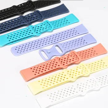 Сменный ремешок-браслет для Fitbit Versa 4 /Versa 3 Band Дышащий спортивный мягкий силиконовый ремешок для умных часов Fitbit Sense