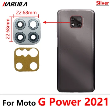 Стекло объектива задней камеры для Moto G Power 2021, Держатель крышки объектива задней камеры, Запасные Части