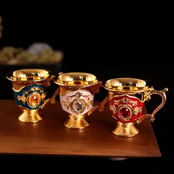 Уникальная Чайная Чашка Прочный Декор Чайной Чашки 5 Цветов Изысканный Декор Чайной Чашки Из Горного Хрусталя