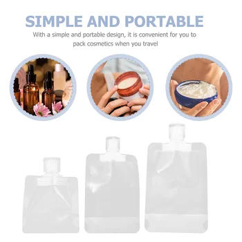 Упаковочная сумка для лосьона для путешествий, прозрачный контейнер для макияжа, дозатор туалетных принадлежностей, герметичный портативный для домашних животных.