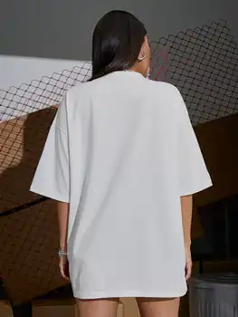 Футболка оверсайз, Лос-Анджелес, Калифорния, США, уличные футболки, женская мода в стиле хип-хоп, дышащие топы с коротким рукавом, Свободная уличная одежда