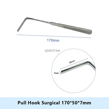 Хирургический вытягивающий крючок, Ретракторы, крючок для век, пластиковые хирургические инструменты из нержавеющей стали