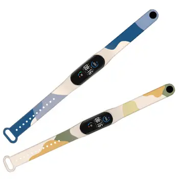Цветные браслеты Morandi для Mi Band 5, модный ремешок, силиконовые сменные браслеты, удобные для кожи, для Mi Band 6.