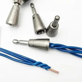 Электрик Быстрый способ Инструменты 1,5-6 Драйверов 2-6 мм Проволока для скручивания проволоки Шестигранная ручка Квадратная для дрели Twister Power Twister
