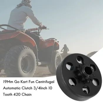 19-миллиметровая центробежная автоматическая муфта сцепления Go Kart Fun 3/4 дюйма с 10 зубьями 420 цепи для картинга