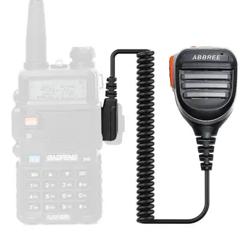 Abbree AR-780 2-Контактный PTT Пульт Дистанционного Управления Водонепроницаемый Динамик Микрофон для Радио TYT Baofeng Walkie Talkie UV-5R UV-10R UV-82 UV-S9 PLUS Radio