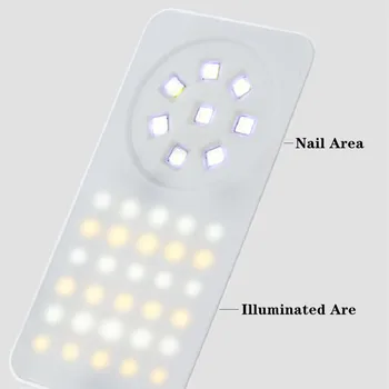 Nail Lamp10 LED Складные Настольные Быстрые Сушилки для ногтей Профессиональный Инструмент для маникюрного салона USB-зарядка Складной УФ-лак для ногтей