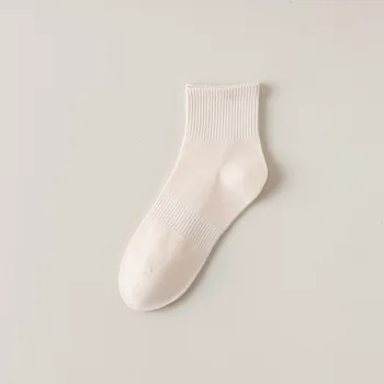 Весенне-летние женские дышащие и впитывающие пот носки, однотонные универсальные спортивные носки с мягкой и удобной подкладкой