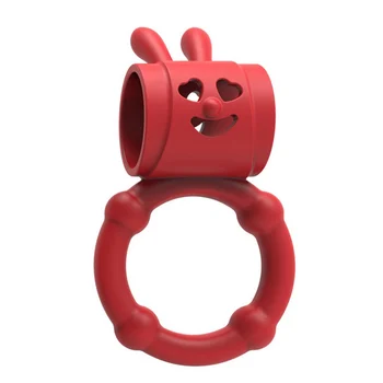 Кольцо для фиксации спермы с вибрацией в виде головы кролика, кольцо для задержки спермы, кольцо для пениса С-точечной стимуляцией, кольцо для фиксации спермы с вибрацией, мужские секс-игрушки