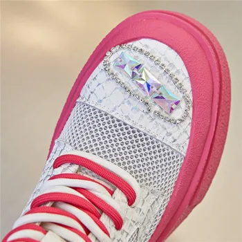 Летние женские ботильоны Обувь из натуральной кожи ярких цветов Модные женские ботинки Женская летняя обувь большого размера 40