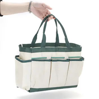 Многофункциональная сумка для хранения садовых инструментов Карманы из ткани Оксфорд, Сумка для садового ведра, Органайзер для садовых инструментов, Комбинированный набор